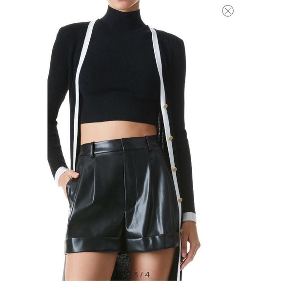 Alice + Olivia Alcina Rib Knit Wool Blend Sweater Dress worn once! - Picture 8 of 15